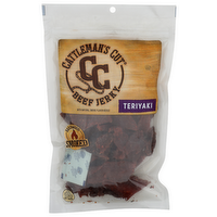 Cattleman's Cut Beef Jerky Teriyaki Hardwood Smoked - 10 Ounce