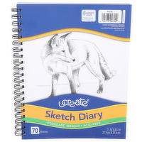 Ucreate Standard Weight Sketch Diary - 1 Each