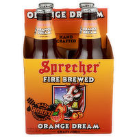 Sprecher Fire Brewed Orange Dream Craft Soda - 16 Fluid Ounce - 4 Count