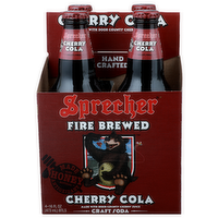 Sprecher Fire Brewed Cherry Cola Craft Soda - 16 Fluid Ounce - 4 Count