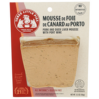 Three Little Pigs Cooked Meat And Wine Port Duck Liver & Pork Mousse With De Foie Canard Au Porto All Natural - 5.5 Ounce - 1 Count