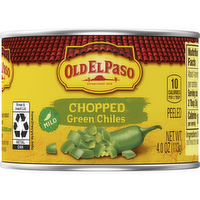 Old El Paso Mild Chopped Green Chiles, Meal Prep - 4 Ounce