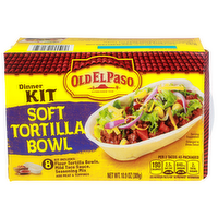 Old El Paso Soft Tortilla Bowl Dinner Kit - 1.363 Ounce - 8 Count