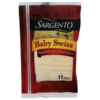 Sargento Natural Cheese Baby Swiss - 0.636 Ounce - 11 Count