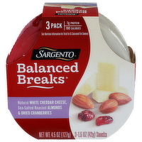 Sargento White Cheddar Balanced Breaks Natural Cheese - 1.5 Ounce - 3 Count