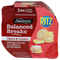 Nabisco Ritz Crackers Balanced Breaks Cheese & Crackers - 1.5 Ounce - 3 Count