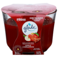 Glade Welcoming Apple Cinnamon Candle - 2.267 Ounce - 3 Count