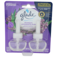 Glade Plugins Tranquil Lavender & Aloe Scented Oil - 0.67 Fluid Ounce - 2 Count