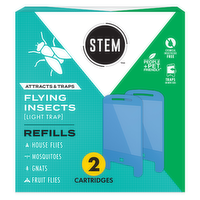 Stem Light Trap Refills Attracts And Traps Flying Insects - 2 Count