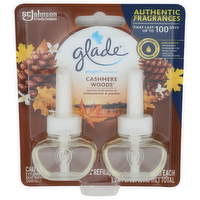 Glade Cashmere Woods Plugins Scented Oil - 0.67 Fluid Ounce - 2 Count