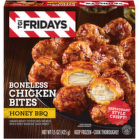 TGIF Tgi Fridays Honey BBQ Boneless Chicken Bites Frozen Snacks, Box - 15 Ounce