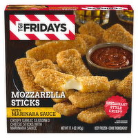 TGIF Tgi Fridays Mozzarella Sticks Frozen Snacks With Marinara Sauce, Box - 17.4 Ounce
