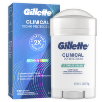 Gillette Antiperspirant Deodorant For Men, Clinical Soft Solid - 2.6 Ounce