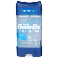 Gillette Antiperspirant/Deodorant, Clear Gel, Cool Wave - 3.8 Ounce