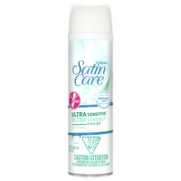 Gillette Venus Satin Care Ultra Sensitive Skin Shave Gel, Shaving Cream For Women, Fragrance Free - 7 Ounce