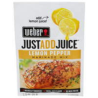 Weber Justaddjuice Lemon Pepper Marinade Mix - 1.12 Ounce