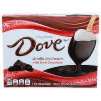 Dove Ice Cream Bar Vanilla Silky Smooth Bars - 2.89 Fluid Ounce - 3 Count