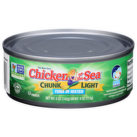 Chicken Of The Sea Chunk Light Tuna In Water - 5 Ounce