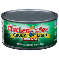 Chicken Of The Sea Chunk Light Tuna In Oil - 12 Ounce