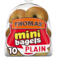 Thomas' Mini Bagels Plain - 1.5 Ounce - 10 Count