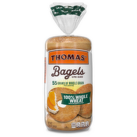 Thomas’  Sliced Whole Wheat Bagels - 20 Ounce