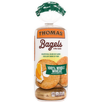 Thomas' 100% Whole Wheat Bagels - 18 Fluid Ounce