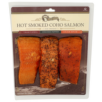 ECHO FALLS Smoky Traditionalcracked Peppercajun Portion Salmon Coho Smkd Trio - 12 Ounce