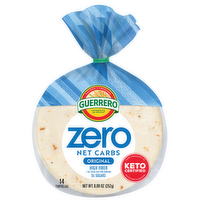 Guerrero Zero Net Carbs Original Tortillas, Street Taco Size, 14 Pack - 0.635 Ounce - 14 Count