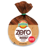 Guerrero Zero Net Carbs Chipotle Tortillas, Street Taco Size, 14 Pack - 8.89 Ounce