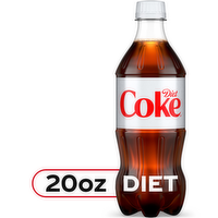 Diet Coke Soda Soft Drink, Bottle - 20 Fluid Ounce