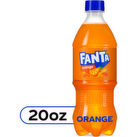 Fanta Orange Soda Soft Drink, Bottle - 20 Fluid Ounce
