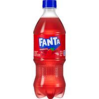 Fanta Strawberry Soda Soft Drink, Bottle - 20 Fluid Ounce