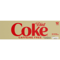 Diet Coke  Caffeine Free Soda Soft Drink - 144 Fluid Ounce