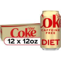 Diet Coke Caffeine Free Soda Soft Drink - 144 Fluid Ounce
