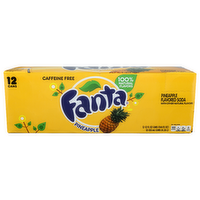 Fanta Pineapple Flavored - 12 Fluid Ounce - 12 Count