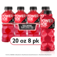 Powerade Fruit Punch Sports Drink Bottles - 160 Fluid Ounce