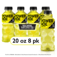Powerade Lemon Lime Sports Drink Bottles - 160 Fluid Ounce