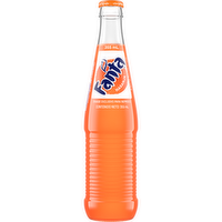 Fanta Orange Soda Soft Drink, Glass Bottle - 12 Fluid Ounce