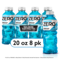 Powerade Zero Sugar Mixed Berry Sports Drink Bottles - 160 Fluid Ounce