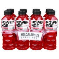 Powerade Zero Sugar Fruit Punch Sports Drink - 20 Fluid Ounce - 8 Count