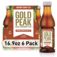 Gold Peak Unsweetened Black Tea Bottles - 101.4 Fluid Ounce