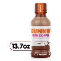 Dunkin' Mocha Iced Coffee Bottle - 13.7 Fluid Ounce