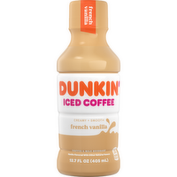 Dunkin' French Vanilla Iced Coffee Bottle - 13.7 Fluid Ounce