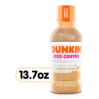 Dunkin' French Vanilla Iced Coffee Bottle - 13.7 Fluid Ounce