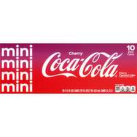 Coca-Cola  Mini Cherry Soda Soft Drink - 75 Fluid Ounce