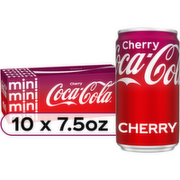 Coca-Cola Mini Cherry Soda Soft Drink - 75 Fluid Ounce