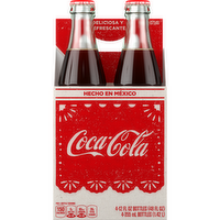 Coca-Cola De Mexico Soda Glass Bottles - 12 Fluid Ounce - 4 Count