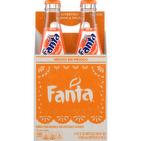 Fanta De Mexico Orange Soda Glass Bottles - 12 Fluid Ounce - 4 Count