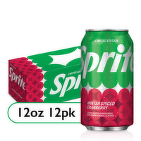 Sprite Winter Spiced Cranberry Soda Soft Drink - 144 Fluid Ounce