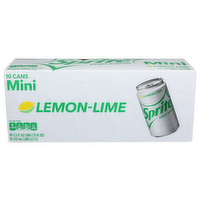 Sprite Lemon-Lime Mini Zero Sugar - 7.5 Fluid Ounce - 10 Count
